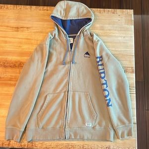 Mens Burton, heavy, zip up hoodie